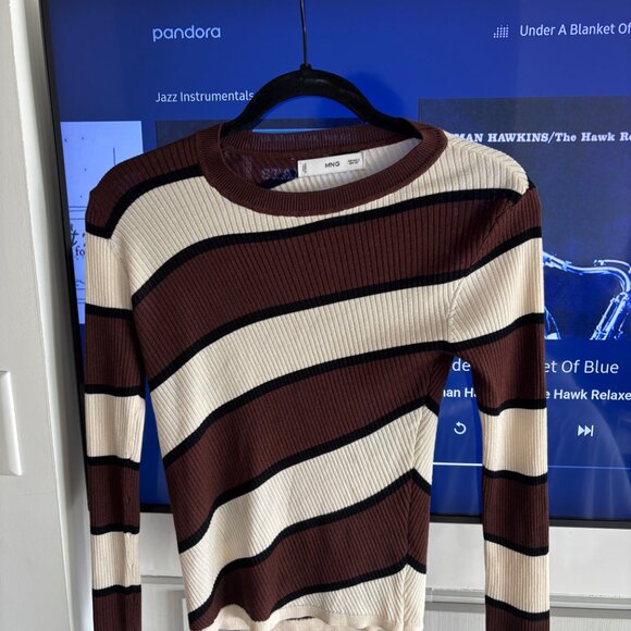 MANGO Striped Rib Sweater - Picture 8 of 8